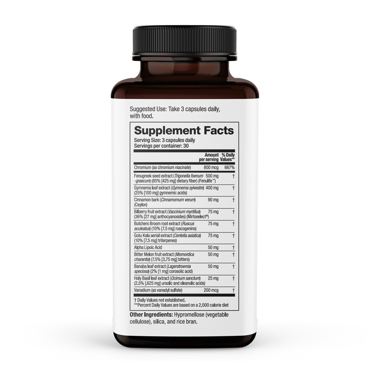 Type 1.5 Glycotoxic bottle supplement facts